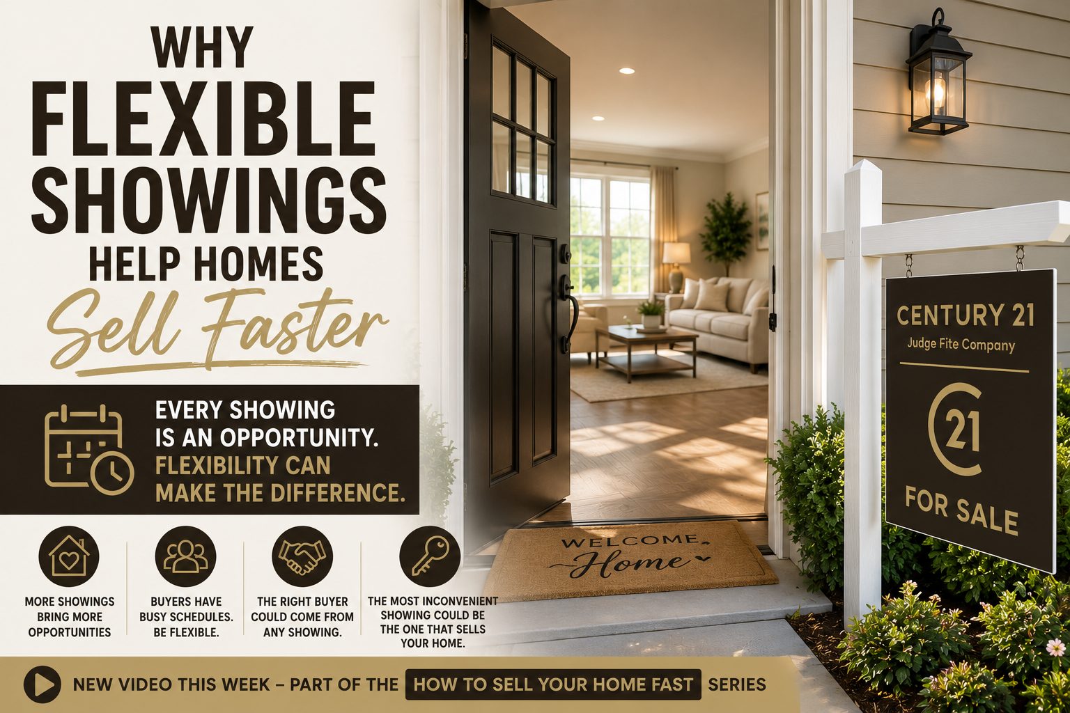 Seller making home available for buyer showings